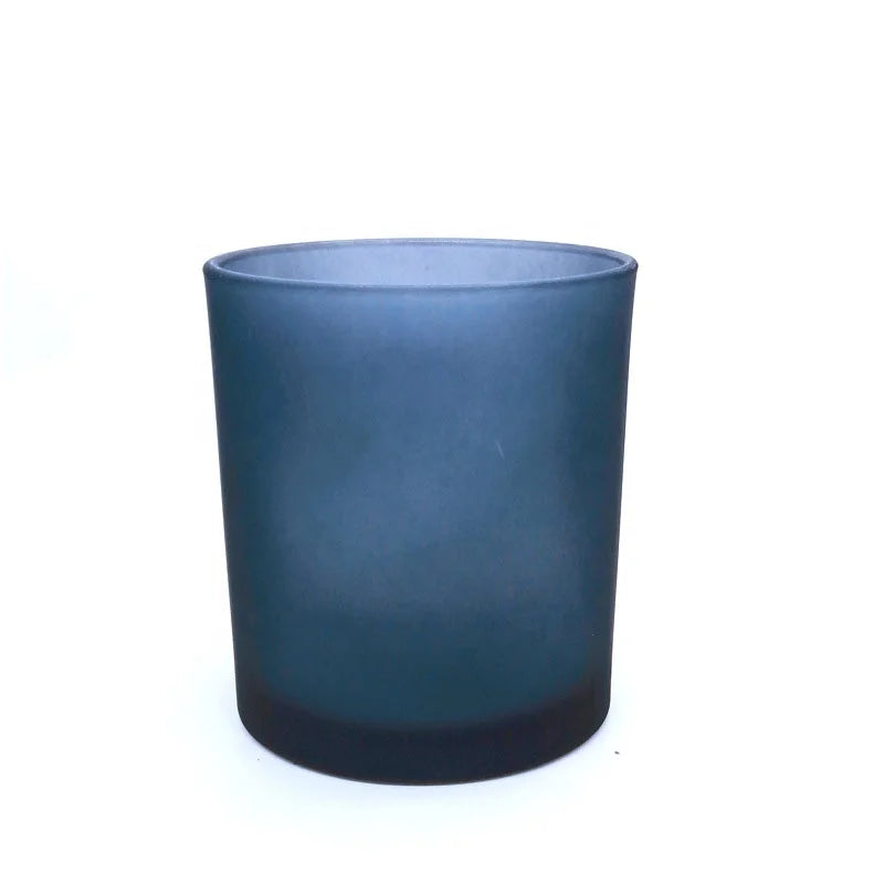 Factory Wholesale 315ml Glass Jars for Candles Frosted Candle Jars with Lids