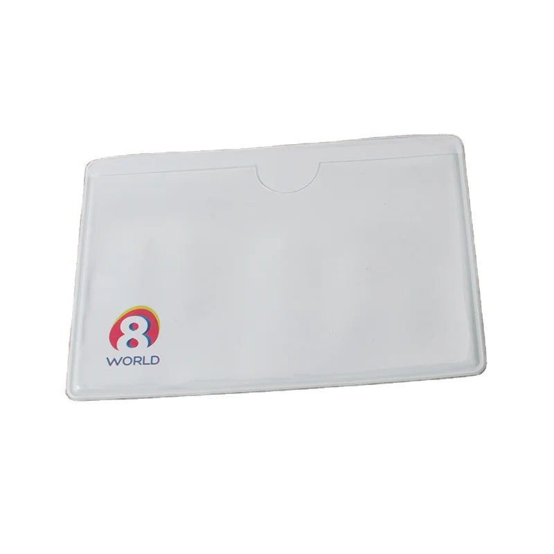 Factory Price New Style Plastic Transparent Card Holder with Small Pocket