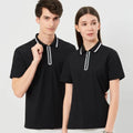 Custom logo Summer Jersey Polyester Spandex Performance Multicolor Golf Half Quarter Zip up Polo Shirt for Men