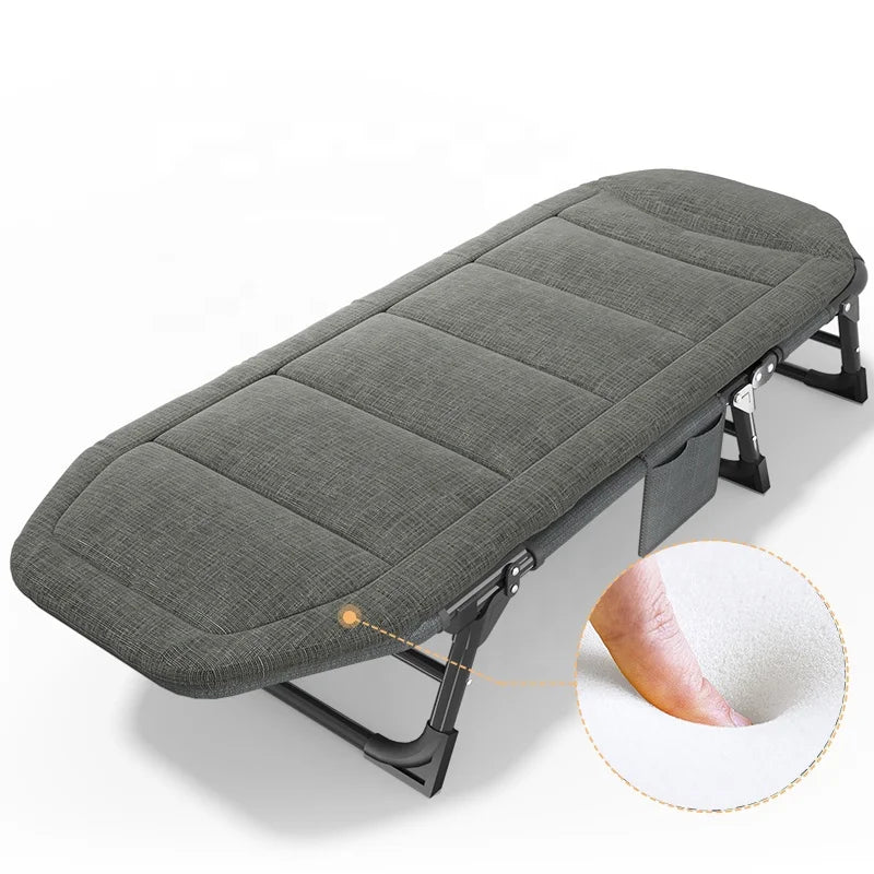 Wholesale Factory Portable Adjustable Camping Metal  Durable Folding Sofa Bed