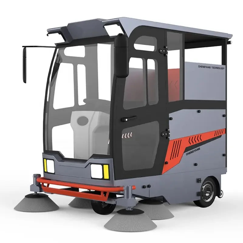 EVERLIFT Sweeper Best Quality Driving Piloted Sweeper Compact Industrial Commercial Floor Scrubber Walk Behind Sweeper