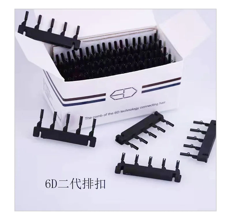 1st and 2nd Generation the Comb of the 6D Technology Connecting Hair Extension Machine for Install and Remove Clips 40pcs/boxs MegaBDM