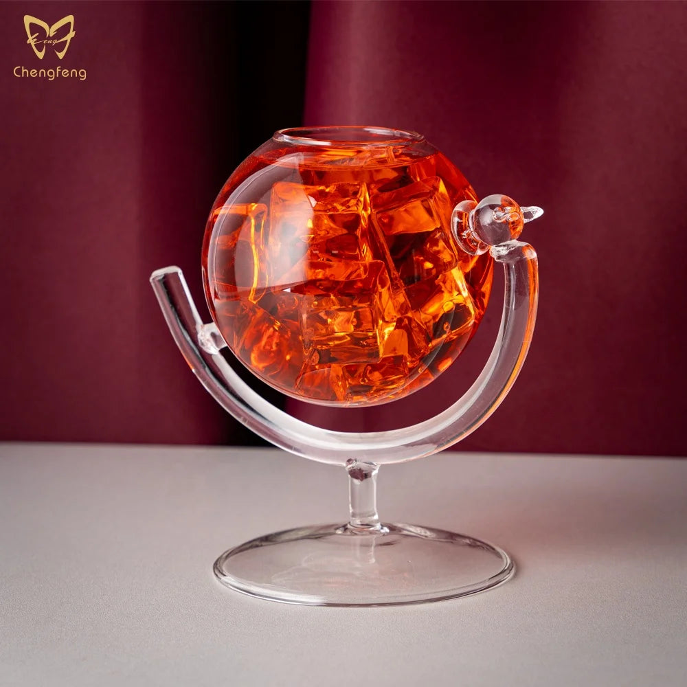 Globe Style Cocktail Glasses with Gift Box Whiskey Set Hot Sale 330ml High Quantity  Classic Europe American Style