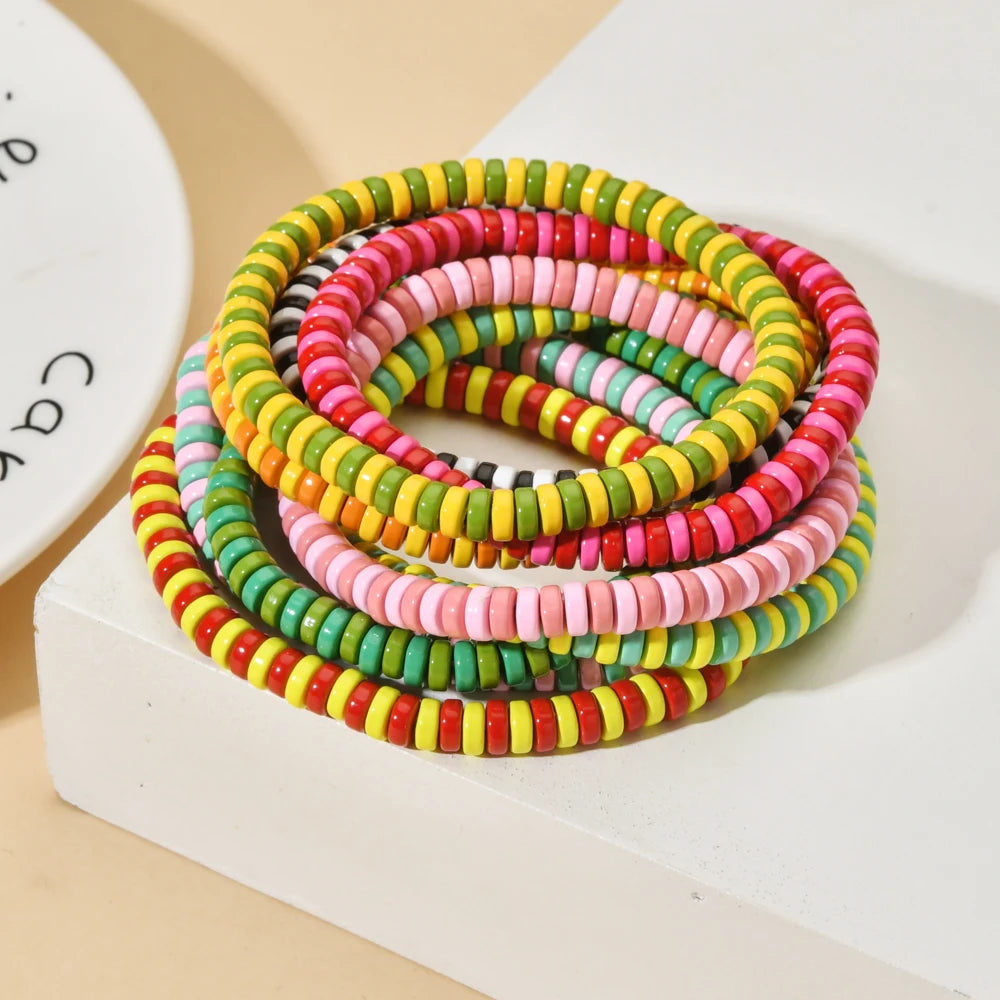 2023 Trendy Beads Bracelets Unisex Handmade Boho Colorful Charms Stretchy Bangle Friendship Jewelry Anniversary MIYUKI Seed