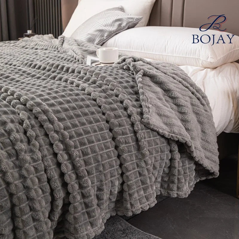 Promotional Luxury Microfiber Soft Lightweight Plush Cozy Flannel Fleece Throw Coral Fleece Blankets King Size
