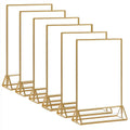 Clear Acrylic Sign Holder with Gold Borders