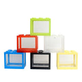 Creative Box Stacked Ecology Mini Building Blocks Aquarium Fish Tank Bowl With Led Light Lamp