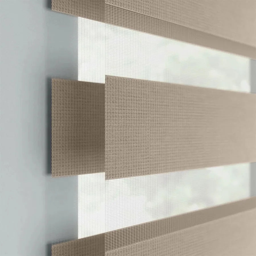 Motorized Twins Dual Zebra Blind Combi Zebra Roller Curtain Electric Day and Night Double Zebra Roller Blind Shades for Window
