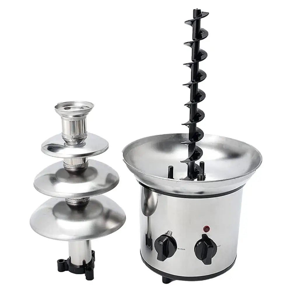 Dessert Tools Electric Chocolate Fondue Fountain Machine Stainless Steel  Chocolate Candy Butter Cheese