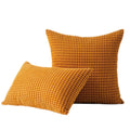Solid Color Corduroy Velvet Cushion CoverCorn Textured Striped Decorative Throw Pillow Covers for Couch Sofa