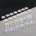 Factory Direct Sales of 100 Pieces Per Pack Multiple Color Options Clothing Size Labels Neck in Stock English Numerical Sizes