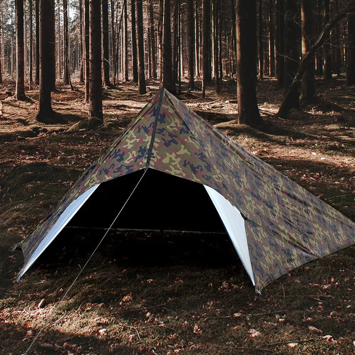 WOQI Rain Fly Sun Shade Lightweight Camping Tarp Sun Shelter Tent TarpBeach Picnic Tarp
