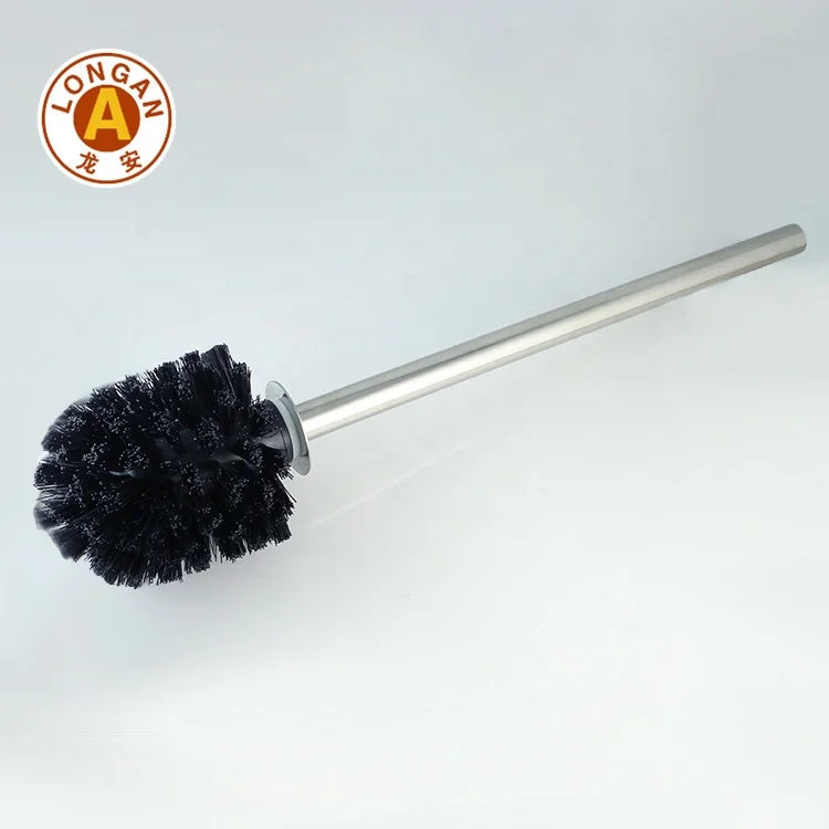 Free Sample Disposable PP Handle Stainless Steel Toilet Bowl Cleaning Brush Holder Black Brush Head Eco-Friendly Hot Sale China