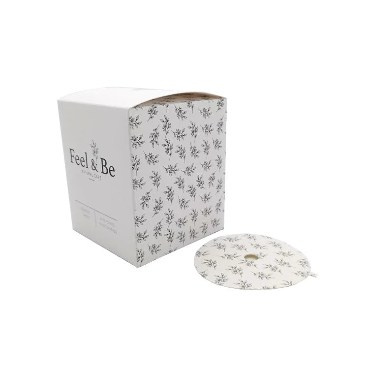 Eco Friendly High End White Kraft Paper Folding Candle Jar Box Custom Candle Jar Packaging Box