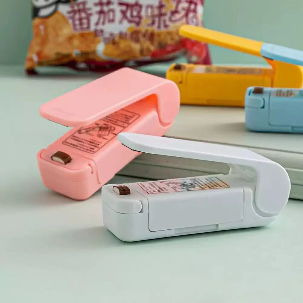 M Mini Heat Bag Packaging Sealer Portable Plastic Bag Clip Sealing Machine Food Storage Seal Snack Sealing Kitchen Gadgets