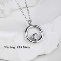 New Arrival Round Shape Sterling 925 Silver Zirconia Women Necklace