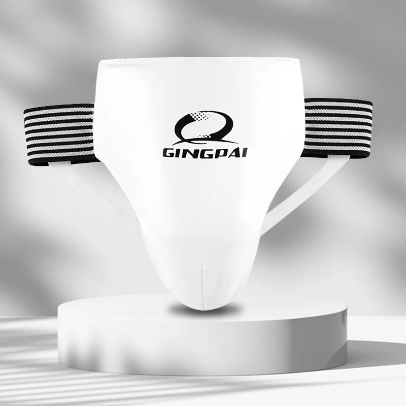 GINGPAI Factory Direct MMA Jockstrap Sanda Taekwondo Kick Boxing Protector Groin and Inguinal Guard for Men and Women's Training