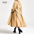 Hot Selling Fashion Women Spring Autumn Jacket Waterproof Long Trench Coat Ladies Double Breasted Spring Coats for Ladies
