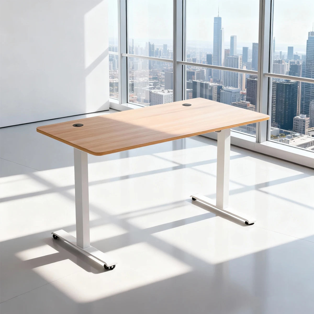 Single Motor Electric Standing Desk Frame Ergonomic Steel Height Adjustable Desk Frame Home Office Sit Stand Desk Base