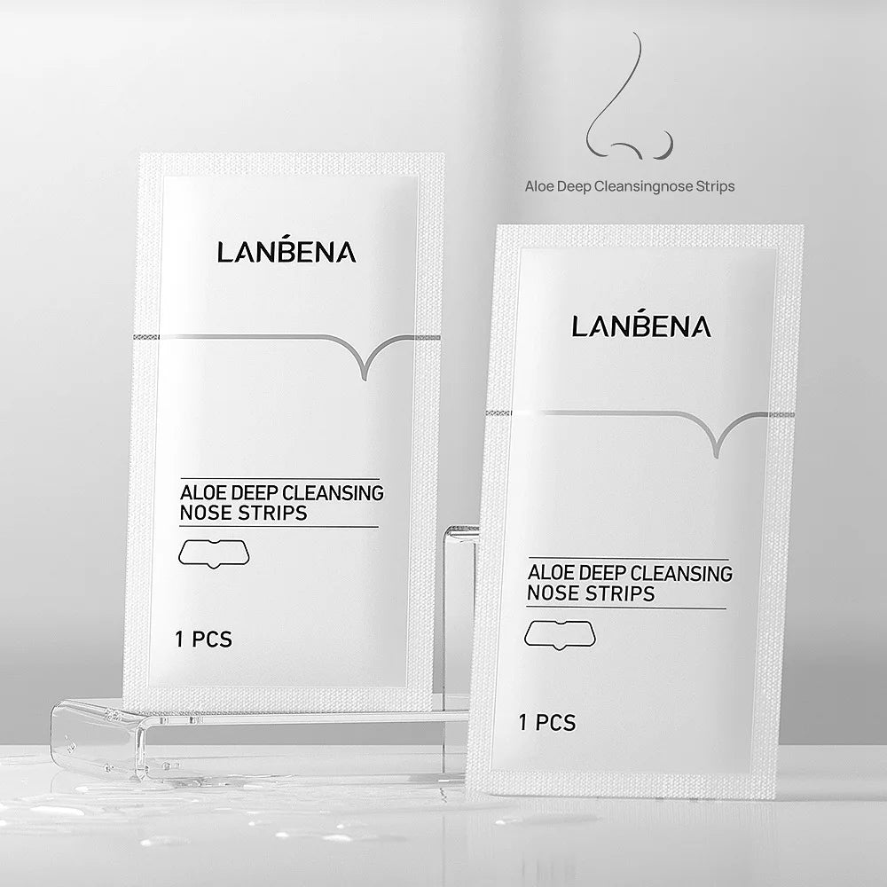 LANBENA Nose Strips Black Mask Black Dots Blackhead Remover Black Head Nose Mask Pore Strip Peel Off Face Care