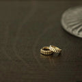 New Trendy Vintage Wholesale Jewelry Women Mens Earrings Wave Shaped 925 Sterling Silver 14k Gold Plated Huggie Hoop Earrings