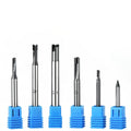 Small Size Diamond Flute Milling Tools PCD End Mill for Aluminum Stone Carbon Fiber