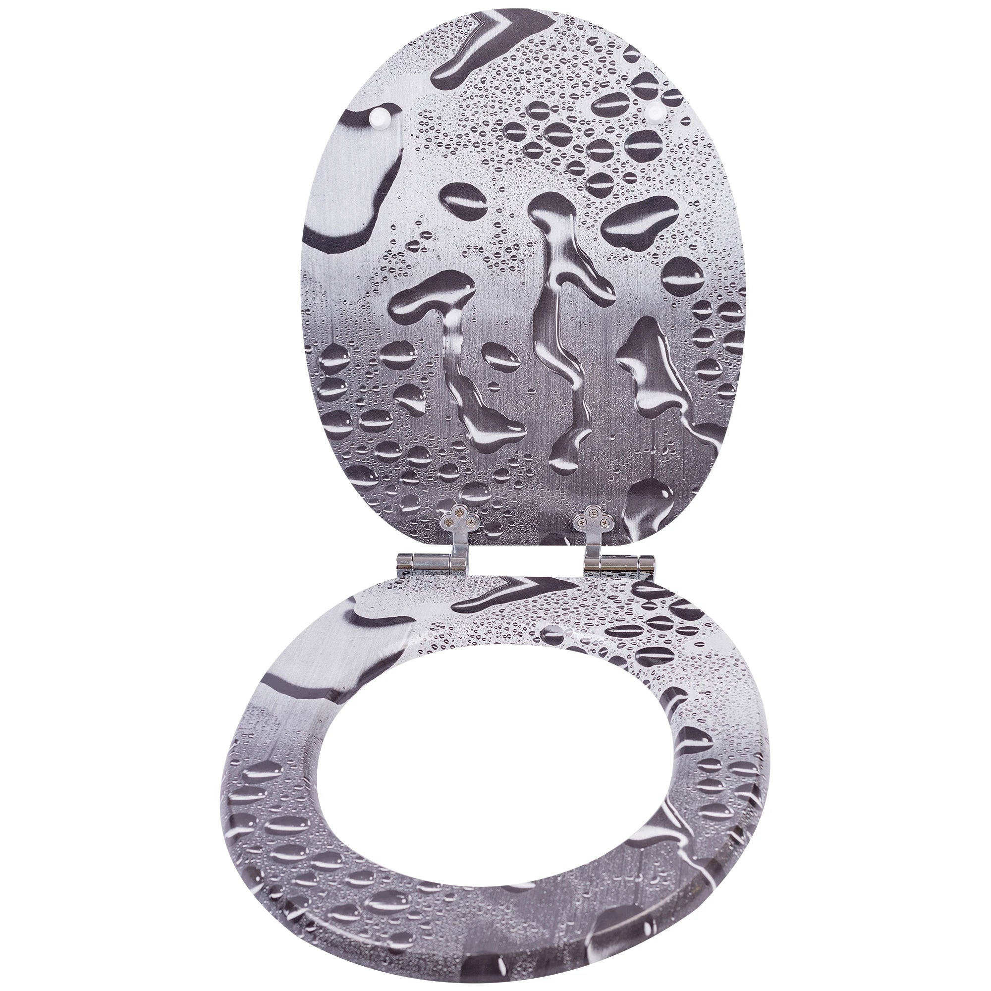 Traditional Closed Front Soft Close Toilet Seat Cover with MDF Material Waterproof for Bathroom Use 1 Year Warranty