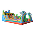 Customized Commercial Grade Pvc Large Outdoor Inflatable Dinosaur Inflatable Bouncer With Slide Kids Adult Playground for Sale