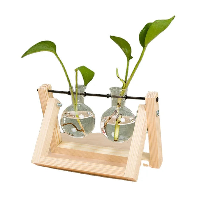 Hot Sale Swivel Holder Terrarium Station Air Planter Bulb Vase for Hydroponics Plants Cylinder for Home Office Garden