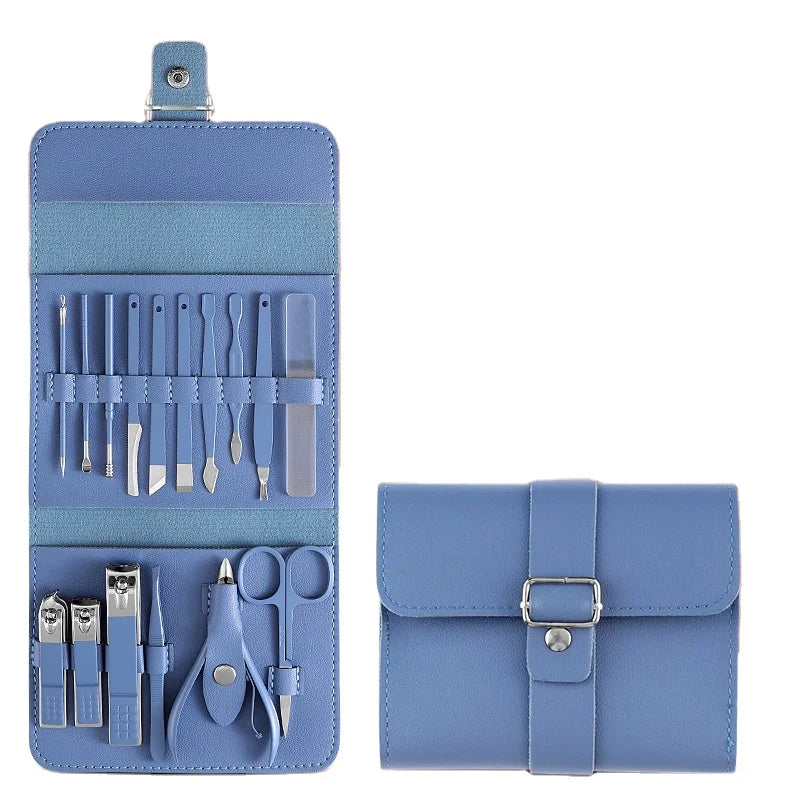 2026 New PD Professional Manicure Set Nail Clippers Pedicure Kit -16 Pieces for Salon
