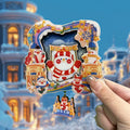 Harbin St. Sophia Snow Scene Eco-friendly Custom Shape Magnetic Sticker Fridge Magnet Modern Wooden Cultural Creative
