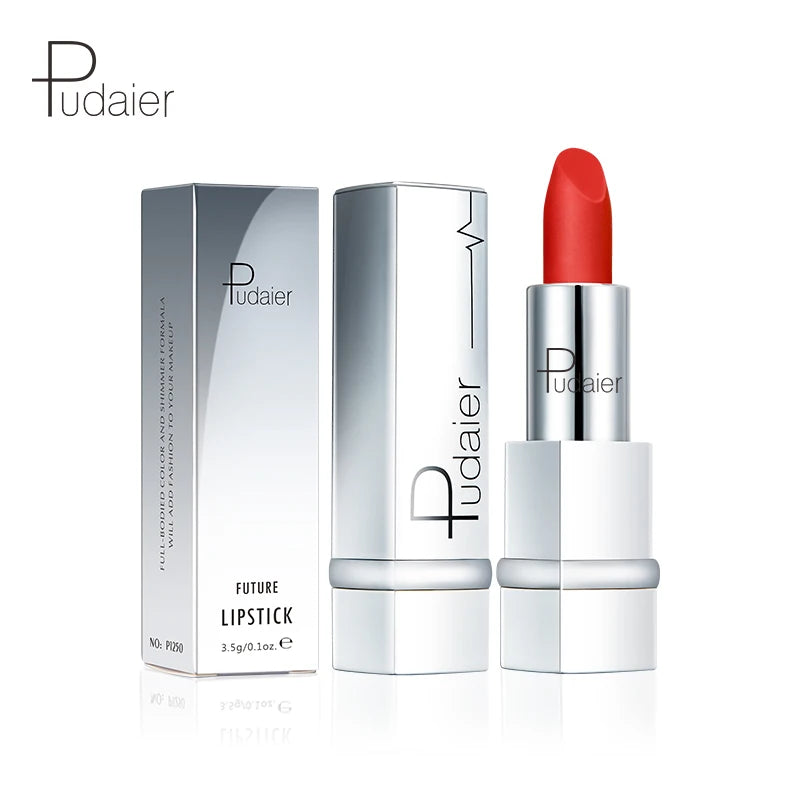 Pudaier 17 Colors Vegan Cruelty Free Velvet Lipstick Moisturizing Long-lasting Private Label
