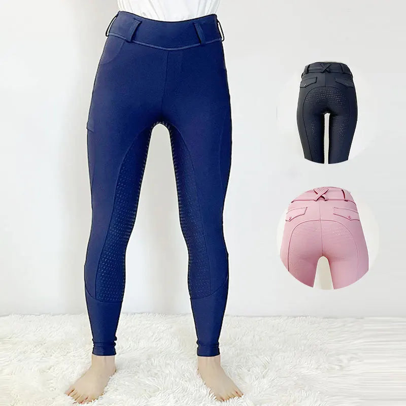 Girls Riding Jodhpurs Horseback Riding Pants Navy Kids Clothing Equestrian Breeches