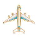 Wholesale Promotional Souvenir Gift Jewelry Metal Enamel Zinc Alloy Airplane Plane Brooch Pin