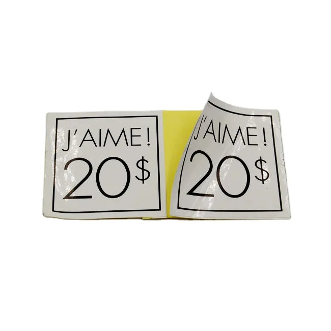 Custom Logo Eco-Friendly Garment Labels Die Cut Sticker Printing Round Size Price Custom Packaging Labels