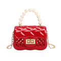 New Cheap Trendy Candy Hollow Out Pvc Ladies Chain Shoulder Bag Kids Girls Jelly Purse Mini Small Handbags