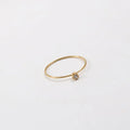 Joolim Jewelry Wholesale 18K Gold Plated 6 Claws Zirconia Stainless Steel Rings for Women Dainty Rings