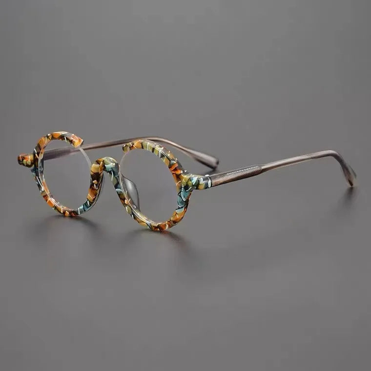 Infinity Cycle Japanese Hand Made Women Retro Anti-Blue Light Mirror Male Fashion Frame Myopic Round Face Glasses Frame