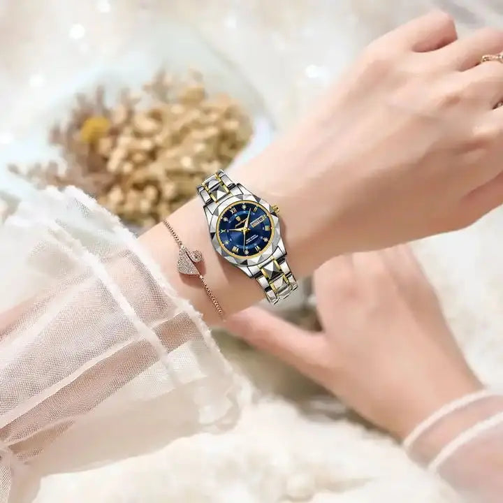POEDAGAR 306 Brand Women Watches Waterproof Luminous Ladies Wristwatches Stainless Steel Band Fashion Quartz Watch