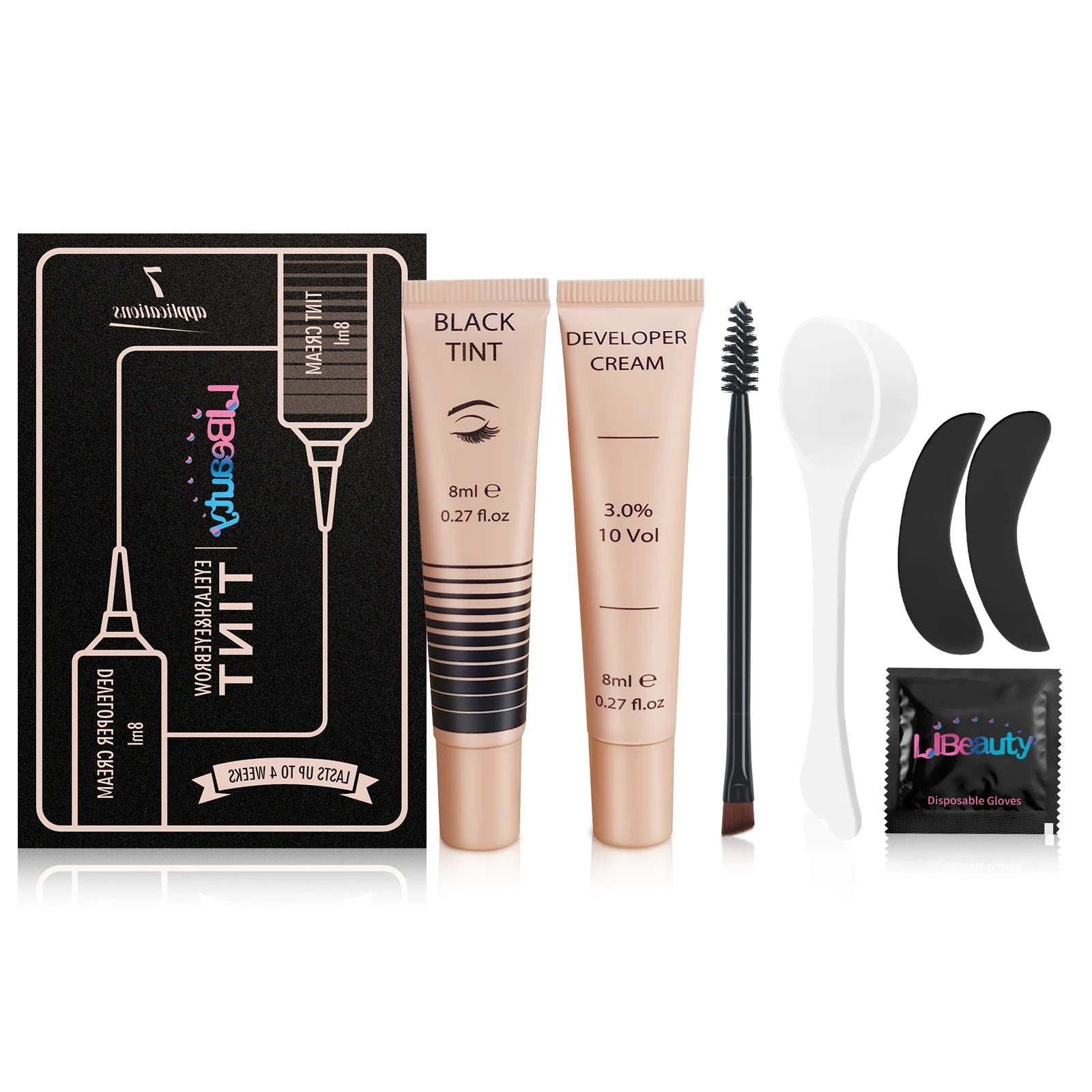 Private Label Liquid EyeBrow Dye Tint Kit Semi Permanent Eyelash Tint Kit Keratin Lash Brow Tint Kit Professional Brow Tint Kit