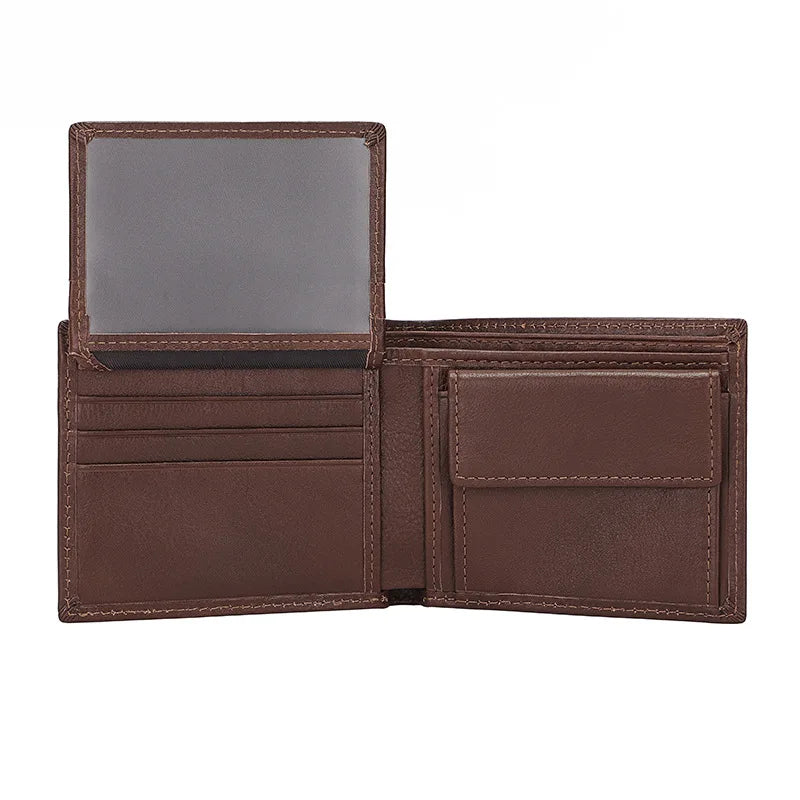 Vintage Casual Premium Men's Wallet Multi-card Wallet Leather Short Change Card Bag Large Banknote Retro Minimalist Wallet