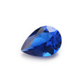 Loose Gemstones Polishing Pear Cut Dark Blue Color Nano Stone on Sale