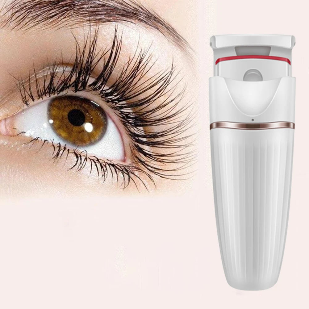 Long Lasting Naturally Eyelashes Electric Heated Eyelash Curler With Flexible Silicone Refill Pad for Makeup Lash Lift Kit