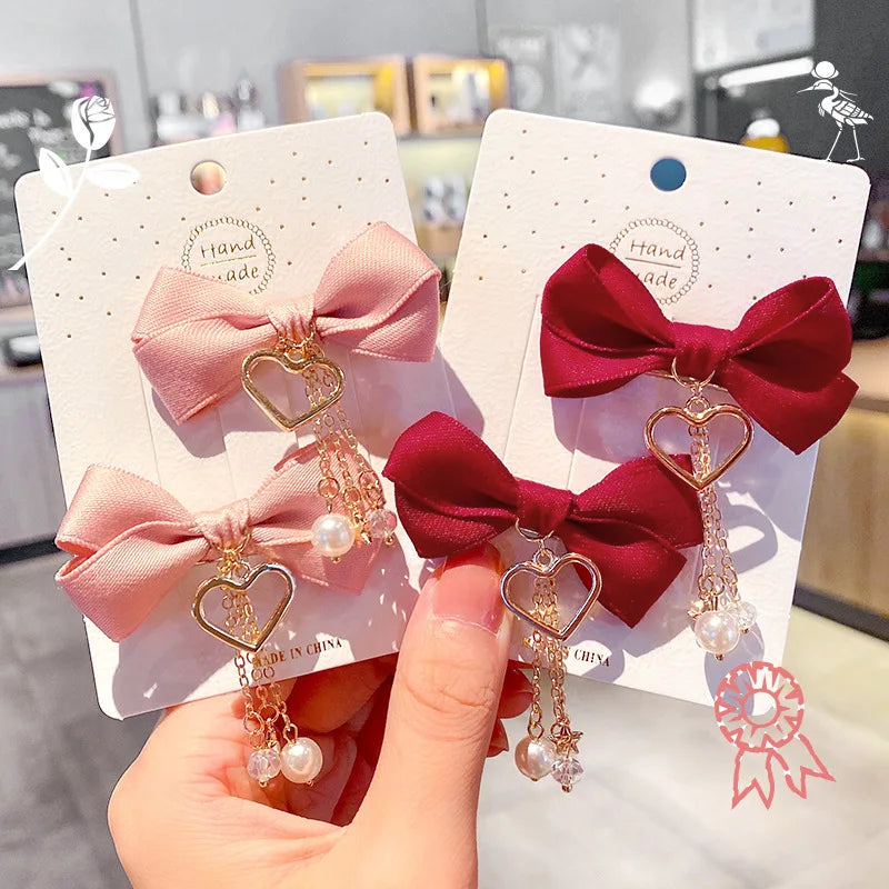 New Children's Antique Tassel Small Pendant Hairpin Bang Hairpin Girl Side Clip