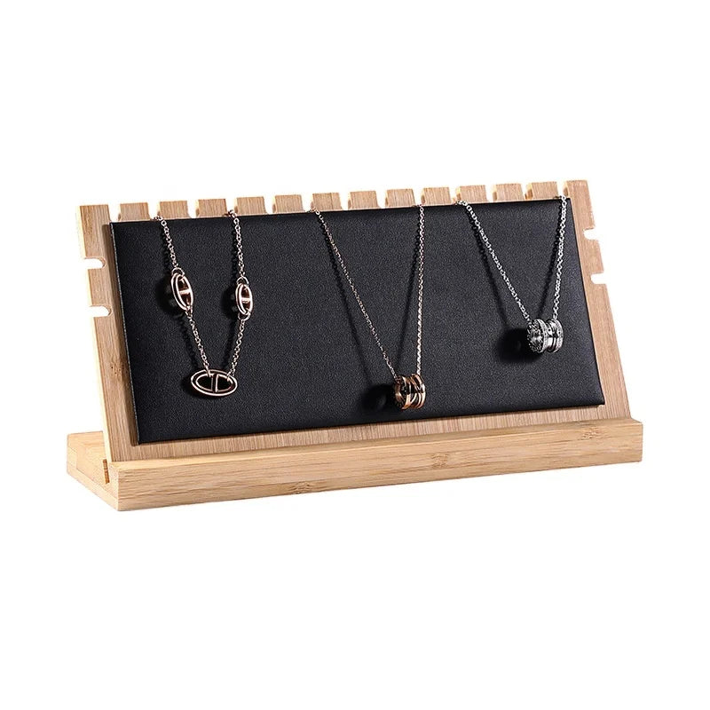 Small Bamboo Bracelet Display Organizer Rack for Jewelry Store
