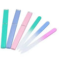 Premium Glass Nail File With Case Crystal Nail File Professional Salon Manicure Tool for Natural Nails Gift for Women Girls