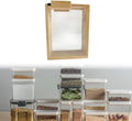 Bamboo Dry Storage Multipurpose Transparent Food Sorter Box Cereal Dispenser for Kitchen Air Tight Rice Storage Containers