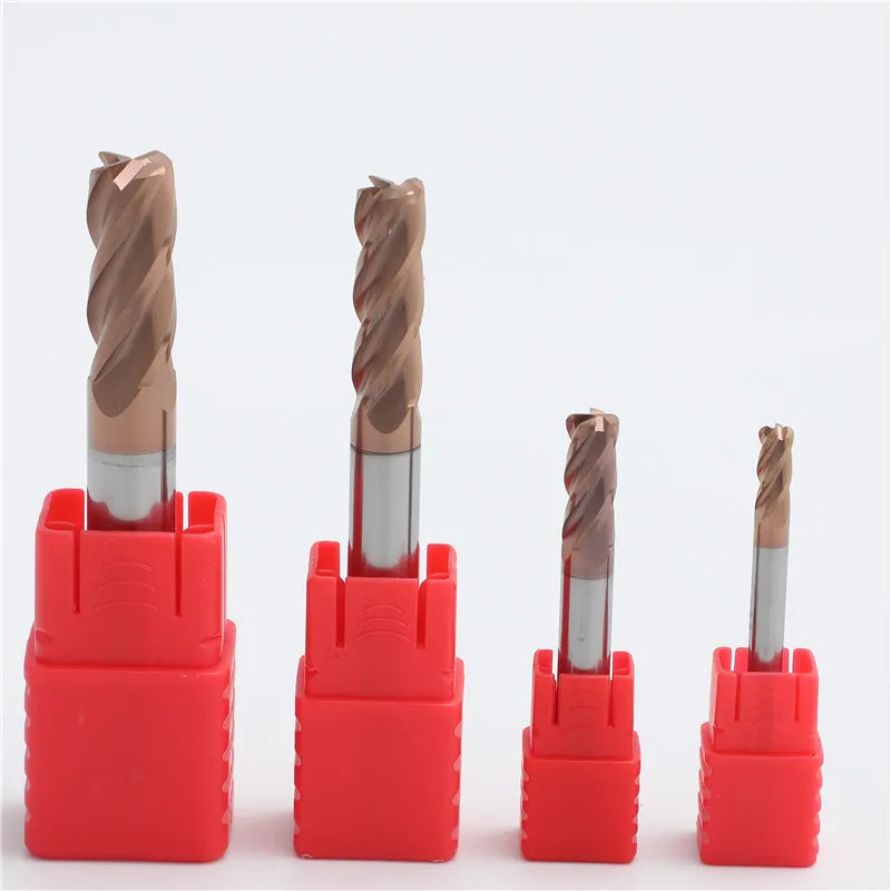 Hrc55 Solid Carbide Two Head Inner Flat Milling Cutter Corner Radius End Mill