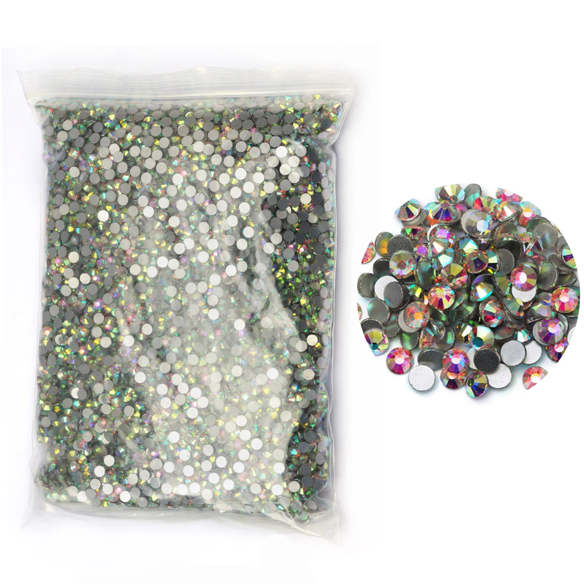 Bulk Wholesale Ss16 Ss20 Ss30 Non Hotfix Rhinestone Flat Back Glass Rhinestones