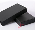 Stock Customized Recycled Matte Black UV Coated Corrugated Cardboard Mailer Shipping Box for Socks & Fur